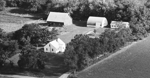 Vintage Aerial photo from 1969 in Nobles County, MN
