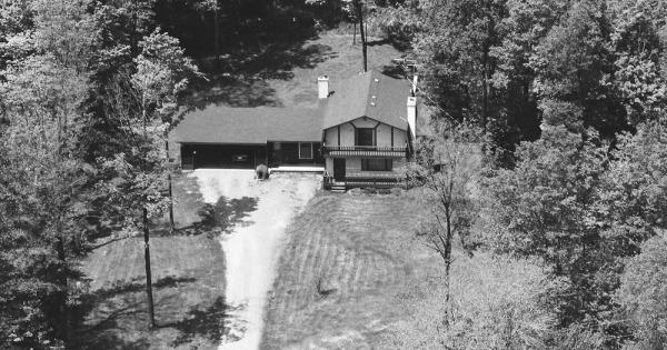 Vintage Aerial photo from 1988 in Chautauqua County, NY