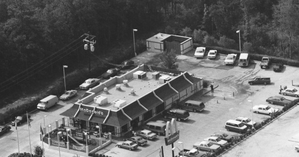 Vintage Aerial photo from 1989 in Liberty County, TX
