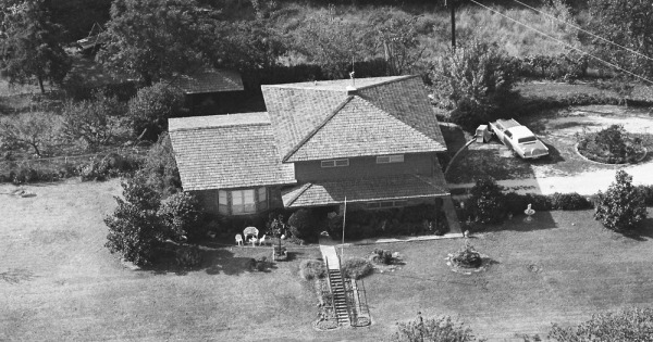 Vintage Aerial photo from -1986 in Coal County, OK