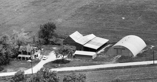 Vintage Aerial photo from 1965 in Burlington County, NJ