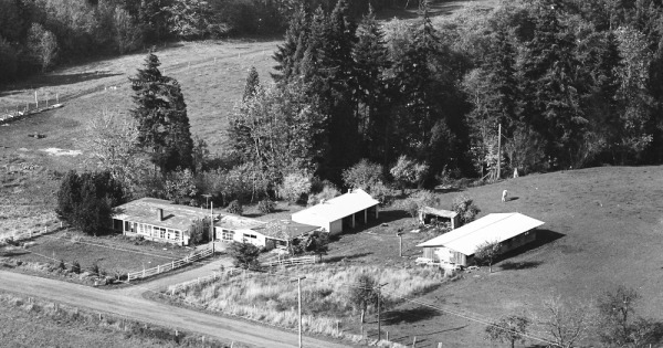 Vintage Aerial photo from 1968 in Clark County, WA