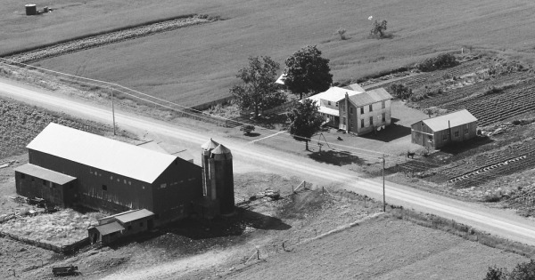 Vintage Aerial photo from 1986 in Cattaraugus County, NY