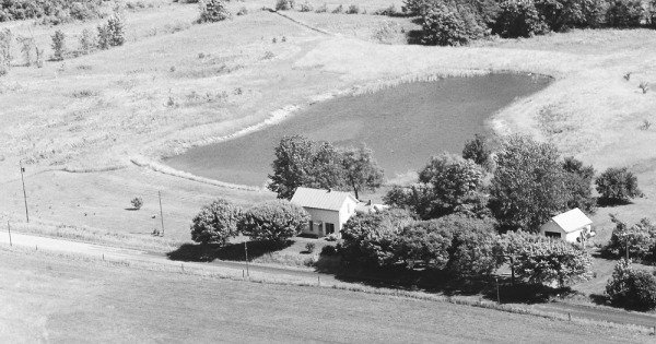 Vintage Aerial photo from 1968 in Morrow County, OH