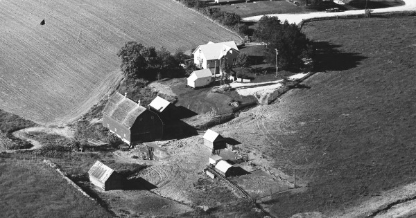 Vintage Aerial photo from 1973 in Jackson County, IA