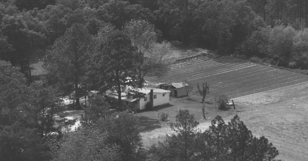 Vintage Aerial photo from 1983 in Burke County, GA
