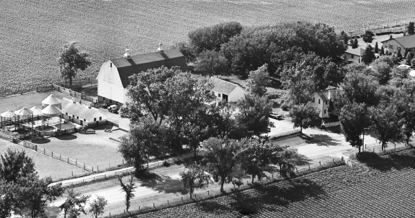 Vintage Aerial photo from 1965 in DuPage County, IL