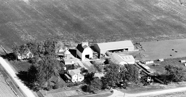 Vintage Aerial photo from 1964 in Stephenson County, IL