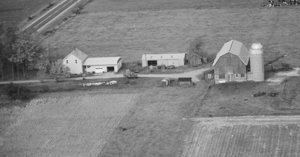 Vintage Aerial photo from 1979 in Wood County, WI