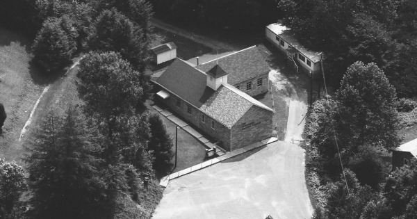 Vintage Aerial photo from 1983 in Clay County, WV
