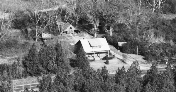 Vintage Aerial photo from 1984 in Butts County, GA
