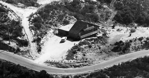 Vintage Aerial photo from 1967 in San Diego County, CA