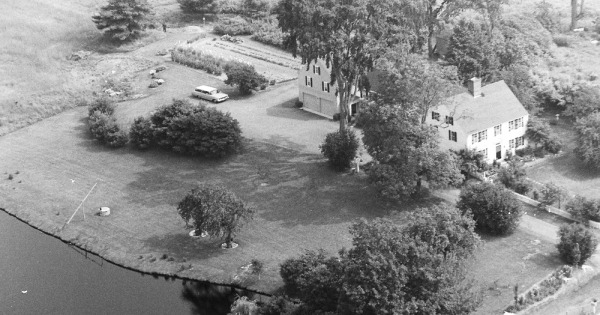 Vintage Aerial photo from 1969 in York County, ME