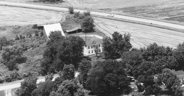 Vintage Aerial photo from 1983 in Randolph County, IL