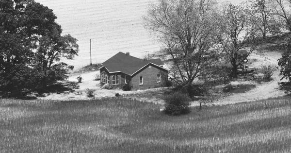 Vintage Aerial photo from 1983 in Burke County, GA