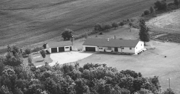 Vintage Aerial photo from 1989 in Delaware County, OH