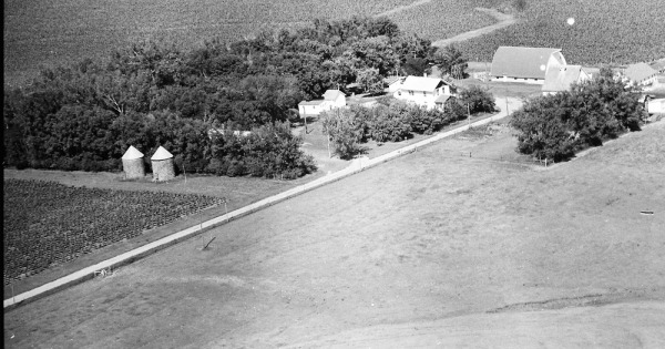 Vintage Aerial photo from 1969 in Minnehaha County, SD