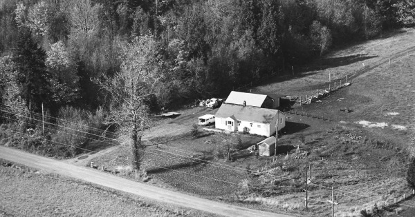 Vintage Aerial photo from 1968 in Clark County, WA