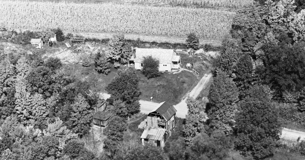 Vintage Aerial photo from 1965 in Belmont County, OH