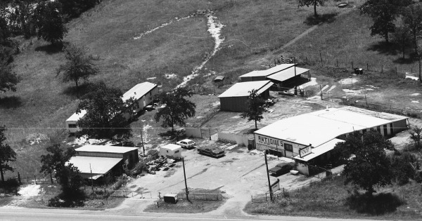 Vintage Aerial photo from 1983 in Brazos County, TX