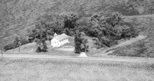 Vintage Aerial photo from 1984 in Burt County, NE