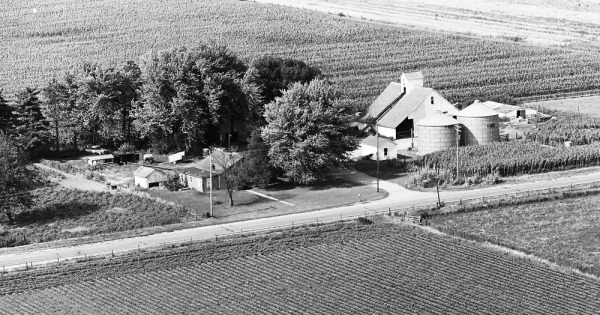 Vintage Aerial photo from 1970 in McDonough County, IL