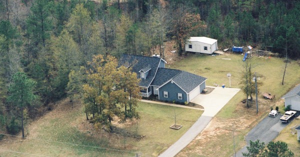 Vintage Aerial photo from 1996 in Lee County, AL