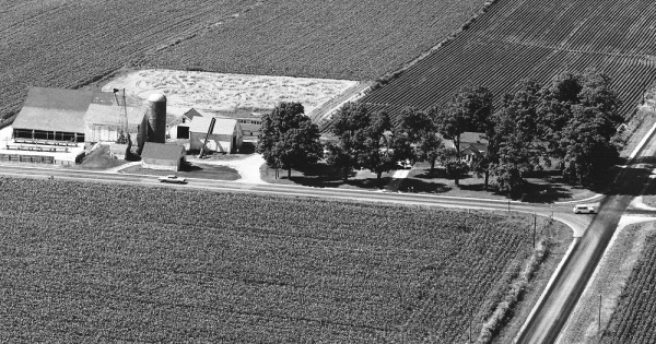 Vintage Aerial photo from 1973 in Winnebago County, IL
