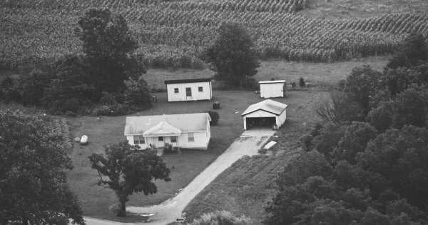 Vintage Aerial photo from 1981 in Hart County, KY
