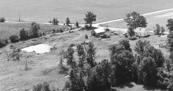 Vintage Aerial photo from 1986 in Scott County, IN