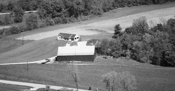 Vintage Aerial photo from 1985 in Shelby County, KY