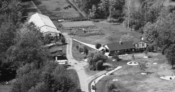 Vintage Aerial photo from 1982 in St. Clair County, MI