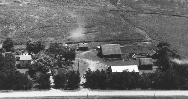 Vintage Aerial photo from 1993 in Carroll County, IA