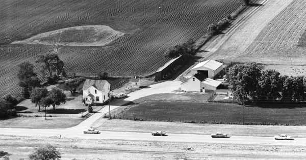Vintage Aerial photo from 1965 in DuPage County, IL