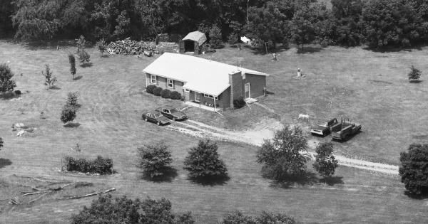 Vintage Aerial photo from 1986 in Chester County, PA