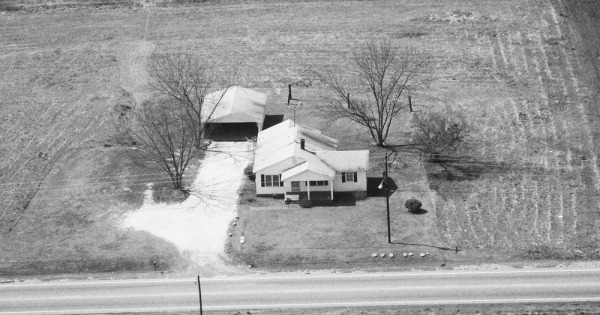 Vintage Aerial photo from 1987 in Barrow County, GA