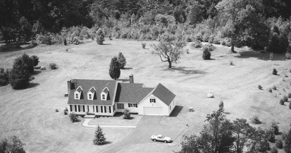 Vintage Aerial photo from 1988 in Madison County, VA