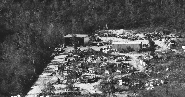 Vintage Aerial photo from 1990 in Jackson County, AL