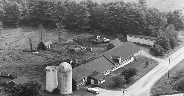 Vintage Aerial photo from 1969 in York County, ME