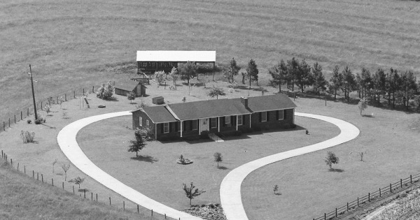 Vintage Aerial photo from 1983 in Cleveland County, NC