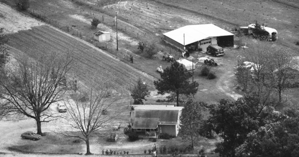Vintage Aerial photo from 1990 in Crawford County, GA