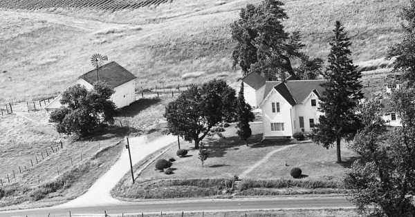 Vintage Aerial photo from 1970 in McDonough County, IL