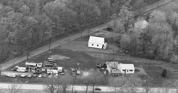 Vintage Aerial photo from 1982 in Bucks County, PA