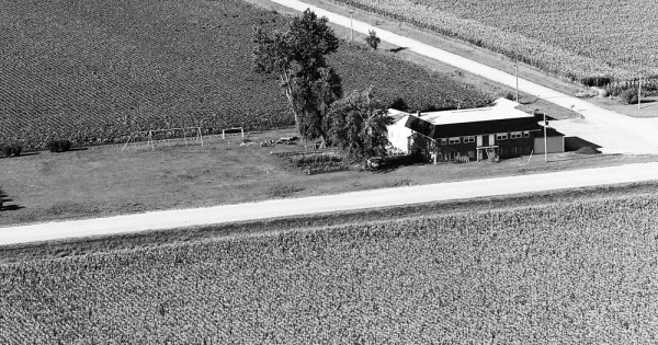 Vintage Aerial photo from 1976 in Washington County, IA