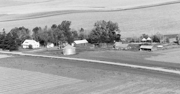 Vintage Aerial photo from 1987 in Sioux County, IA