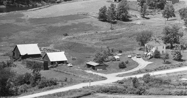 Vintage Aerial photo from 1978 in Louisa County, IA