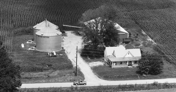 Vintage Aerial photo from 1985 in Monroe County, IN