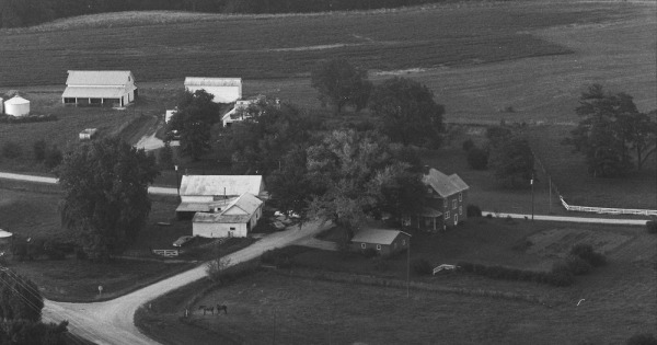 Vintage Aerial photo from 1981 in Jefferson County, IA