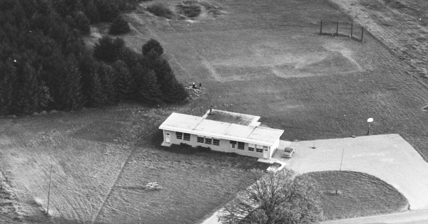 Vintage Aerial photo from 1972 in Gratiot County, MI