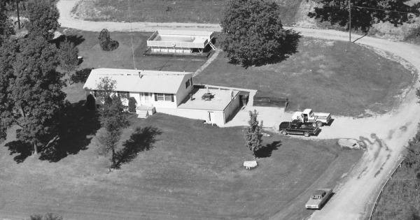 Vintage Aerial photo from 1986 in Guernsey County, OH